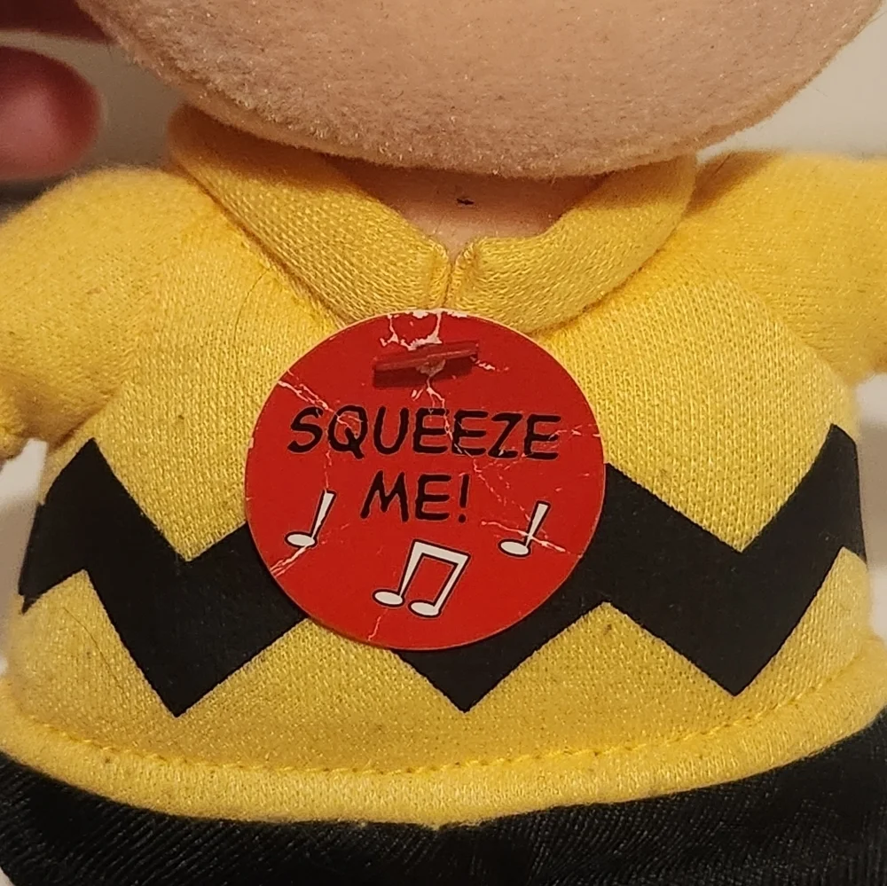 8” Ty Charlie Brown Plush Doll with Tags with nonfunctional voice box